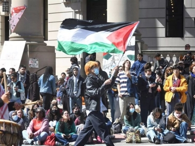 اعتراضات دانشجویی به جنگ علیه غزه از آمریکا به اروپا کشیده شد