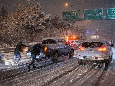 غافلگیری تهرانی‌ها در برف