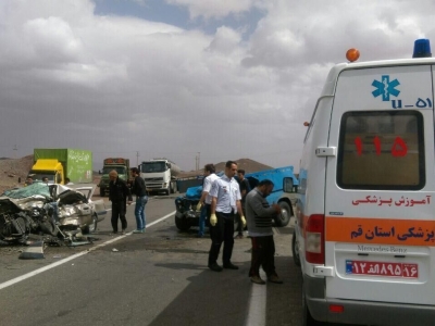 12 نفر در تصادفات جاده‌ای استان قم جان باختند