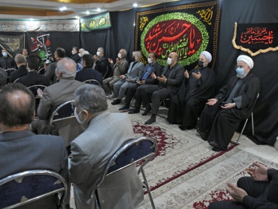 مراسم عزاداری سالار شهیدان در دفتر دکتر روحانی+ تصاویر