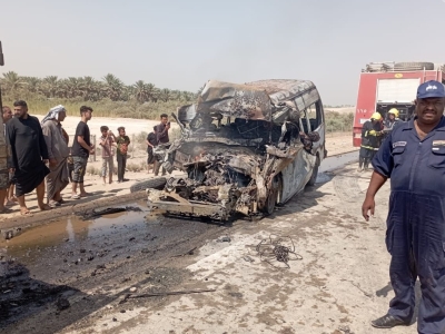 جزئیات حادثه برای زائران اربعین در عراق +تصاویر