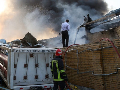 آتش سوزی در کارخانه شهرک صنعتی سفلچگان با دو کشته و 6 مصدوم