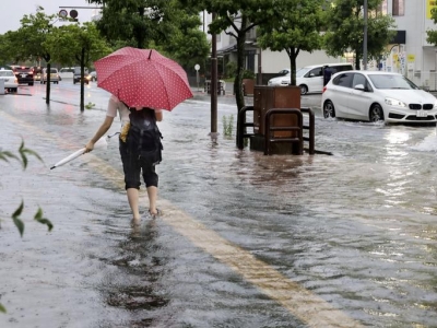 تخلیه مناطق جنوبی ژاپن در پی بارش شدید باران