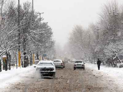 بارش برف و باران، وزش باد شدید و کاهش شدید دما در کشور