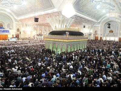 حضور حسن روحانی و علی لاریجانی در مراسم سالروز ارتحال امام(ره) + عکس