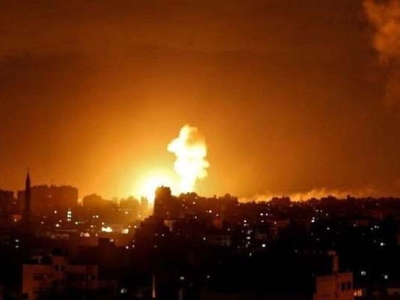 حملات هوایی رژیم صهیونیستی به شهر رفح در جنوب غزه
