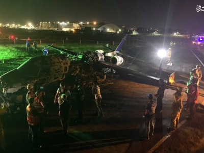 سقوط هواپیما در سودان/ ۱۰ نفر کشته شدند+عکس
