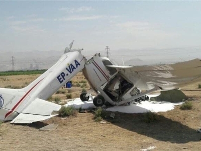 سقوط هواپیمای آموزشی در فرودگاه پیام/هر دو سرنشین جان باختند