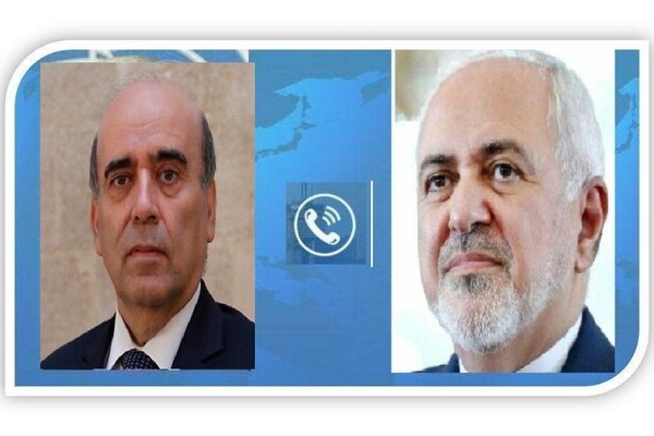 گفت‌وگوی تلفنی ظریف با وزیر خارجه لبنان
