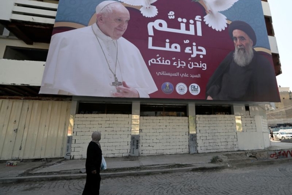 بسته شدن ورودی های استان اربیل عراق برای سفر پاپ