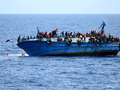 ۶ کشته و ۲۹ مفقود بر اثر واژگونی قایق مهاجران در سواحل لیبی