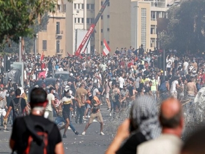 تظاهرات شهروندان لبنانی پس از انصراف حریری از تشکیل کابینه+تصاویر