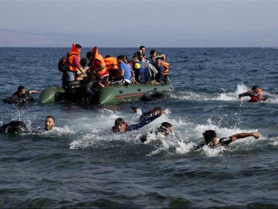 نجات مهاجران ایرانی توسط گارد ساحلی یونان
