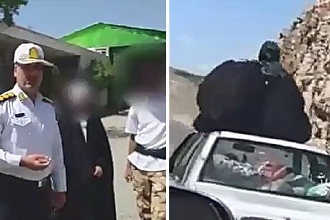 توقیف خودرو و دستگیری راننده متخلف به دلیل رفتار هنجارشکنانه