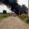 شکستگی و آتش سوزی خط لوله نفت در منطقه میانکوه
