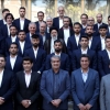 بدرقه ملی‌پوشان فوتبال ایران با حضور رئیسی
