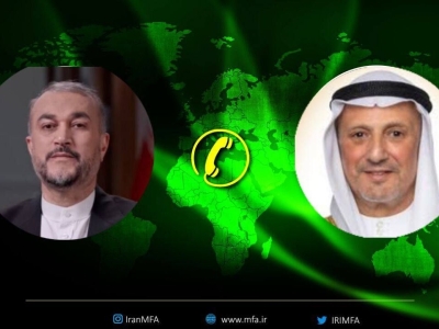 رایزنی وزیران خارجه ایران و کویت درباره روابطه دوجانبه و مسائل منطقه ای