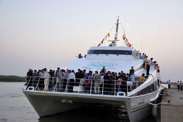 خط مسافری دریایی ایران-عراق ویژه اربعین راه‌اندازی شد