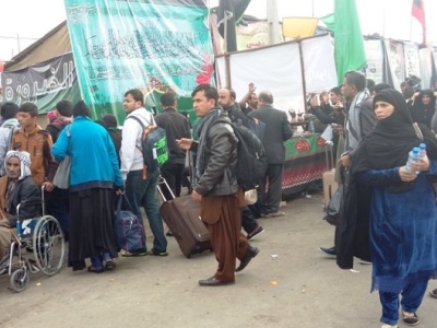 خروج زائران غیر ایرانی و غیرمقیم از چذابه و اتباع مقیم از شلمچه
