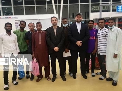 8 ملوان ایرانی آزاد شده از تانزانیا وارد چابهار شدند