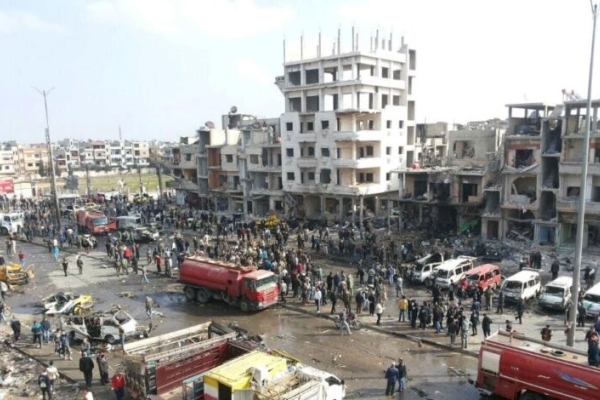 افزایش شمار قربانیان حمله تروریستی به سوریه به 320 کشته و زخمی+فیلم
