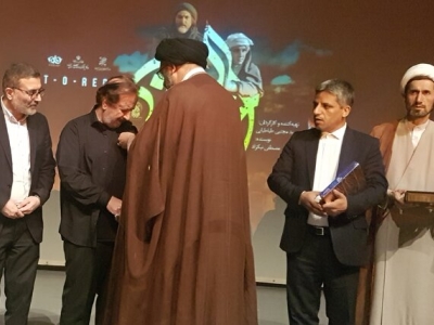 رونمایی از فیلم حضرت معصومه (س) در قم/اهدای نشان خادمی به مجید مجیدی