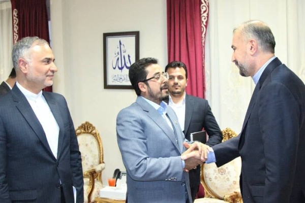 حضور امیرعبداللهیان در سفارت یمن برای قدردانی از حمایت صنعا از مردم غزه
