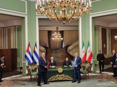 امضای ۷ سند همکاری و یک بیانیه مشترک بین ایران و کوبا