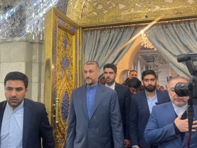 حضور وزیر امور خارجه در حرم حضرت رقیه و حضرت زینب (س)+تصاویر