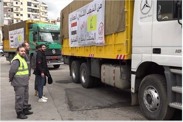 ارسال نخستین محموله کمک های حزب الله لبنان به سوریه