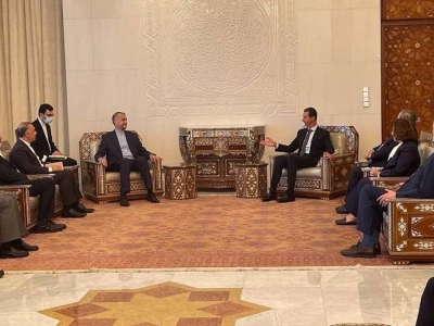 دیدار وزیر امورخارجه ایران با بشار اسد