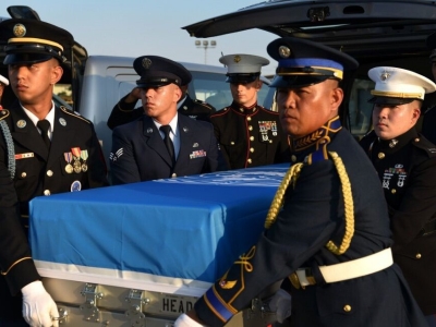 واشنگتن بقایای اجساد 70 سرباز آمریکایی جنگ کره را تحویل گرفت