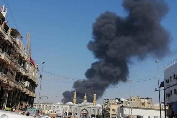 آتش سوزی در یکی از صحن‌های حرم امام حسین(ع)+ فیلم