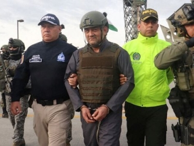استرداد رئیس کارتل مواد مخدر کلمبیا تحت تدابیر شدید امنیتی
