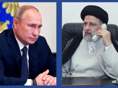 رایزنی تلفنی رئیسی و پوتین درباره مسائل قفقاز 