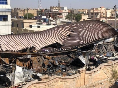 دومین بیمارستان عراق پس از آتش‌سوزی