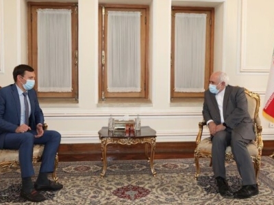 دیدار ظریف با رئیس هیئت مذاکره کننده کی‌یف