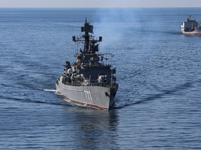 استقبال از ناوگروه روسی شرکت کننده در رزمایش دریایی ایران و روسیه