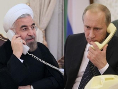 روحانی و پوتین برای کمک به حل مناقشه قره باغ مذاکره کردند