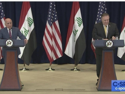 موضع گیری وزیر خارجه عراق در واشنگتن: پیوند تاریخی با ایران داریم