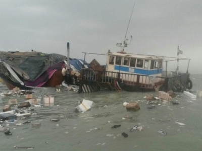 غرق شدن یک شناور باری ایرانی در نزدیکی سواحل عراق