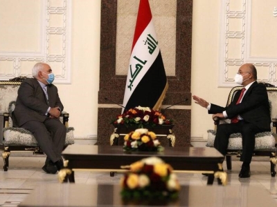 ظریف با رئیس جمهور عراق دیدار کرد
