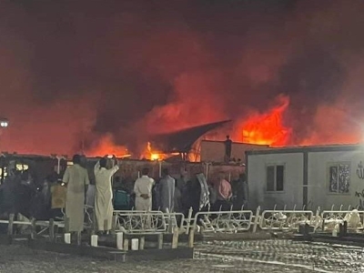 آتش سوزی در مرکز بغداد/۱۰ نفر مفقود شدند