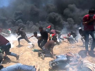 شهادت یک فلسطینی و مجروح شدن ۳۵ تن در درگیری با صهیونیست‌ها در نابلس