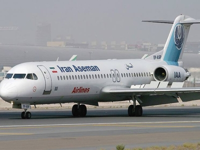 حادثه آتش‌سوزی موتور فوکر ۱۰۰ هواپیمایی آسمان در فرودگاه مهرآباد