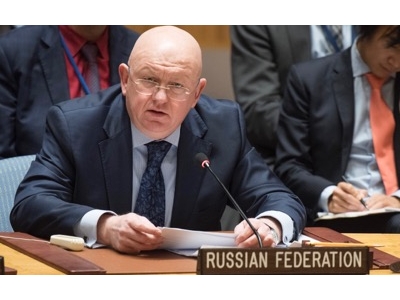 نماینده دائم روسیه در سازمان ملل نشست شورای امنیت را ترک کرد