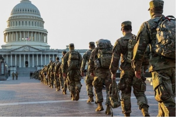 سونامی کرونا بین سربازان اعزامی گارد ملی به پایتخت آمریکا+ تصاویر