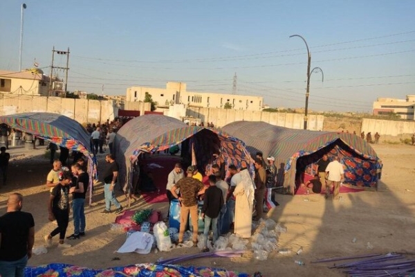 برپایی چادرهای تحصن به استان‌های مختلف عراق رسید