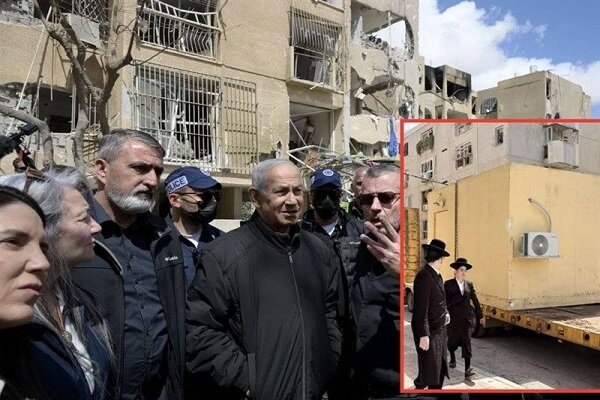 حضور نتانیاهو در «عراد» با استفاده از پناهگاه سیار