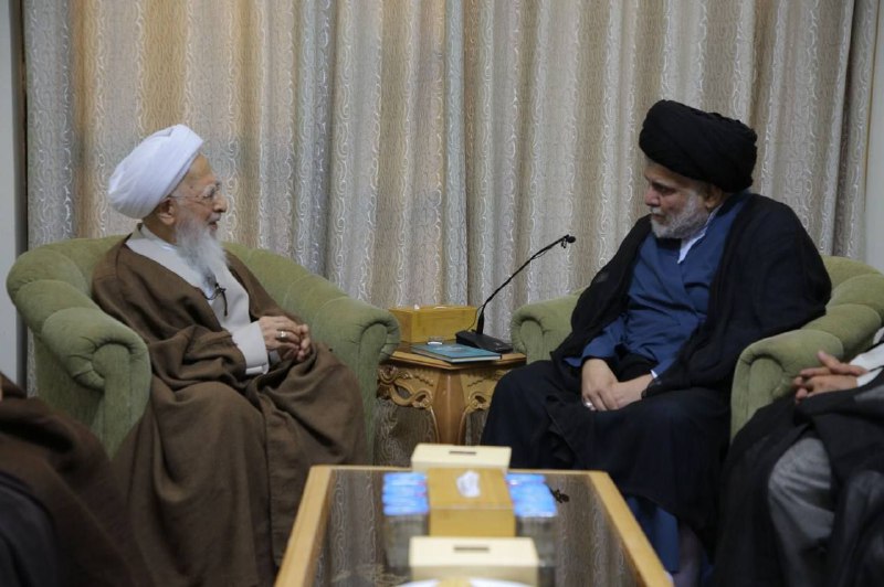 دیدار مقتدی صدر با آیت الله جوادی آملی در نجف اشرف